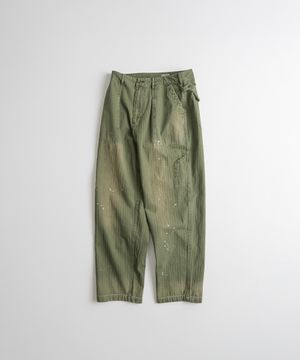 USED HEMMED MIL PANTS olive drab
