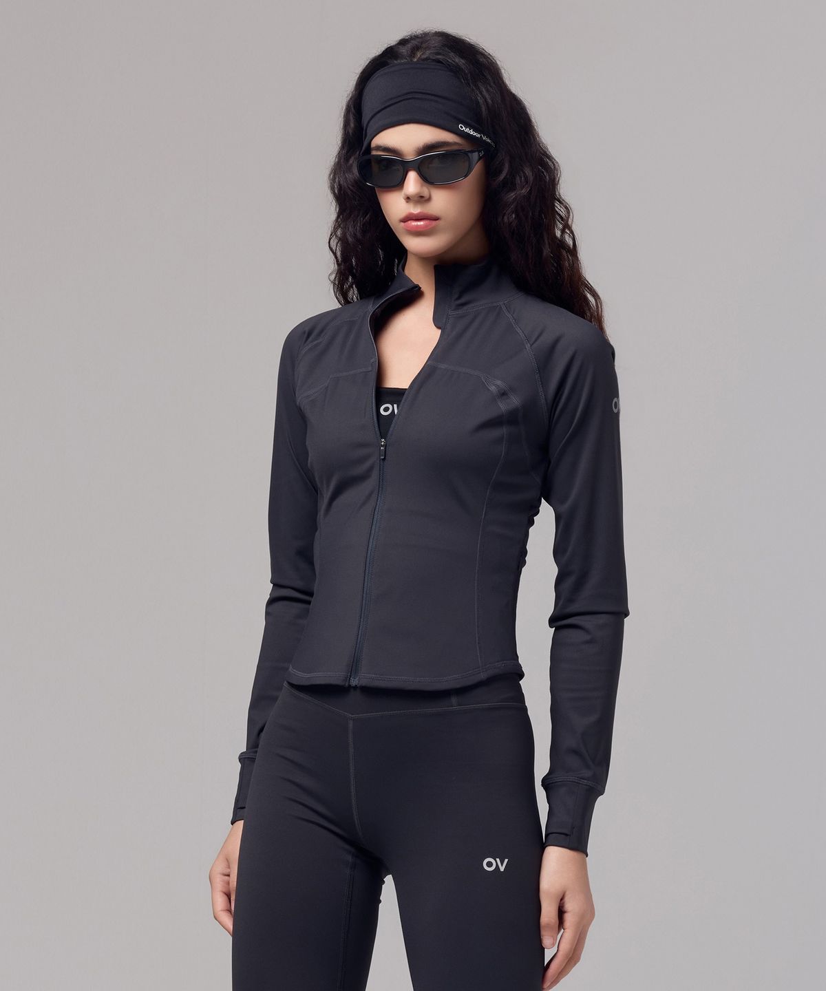 아웃도어 보이스(OUTDOOR VOICES) (W)Technol-OV™ COMFY FLEX ZIP UP (CHARCOAL)