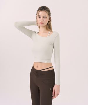 레이어드 크롭 롱슬리브 SS VER