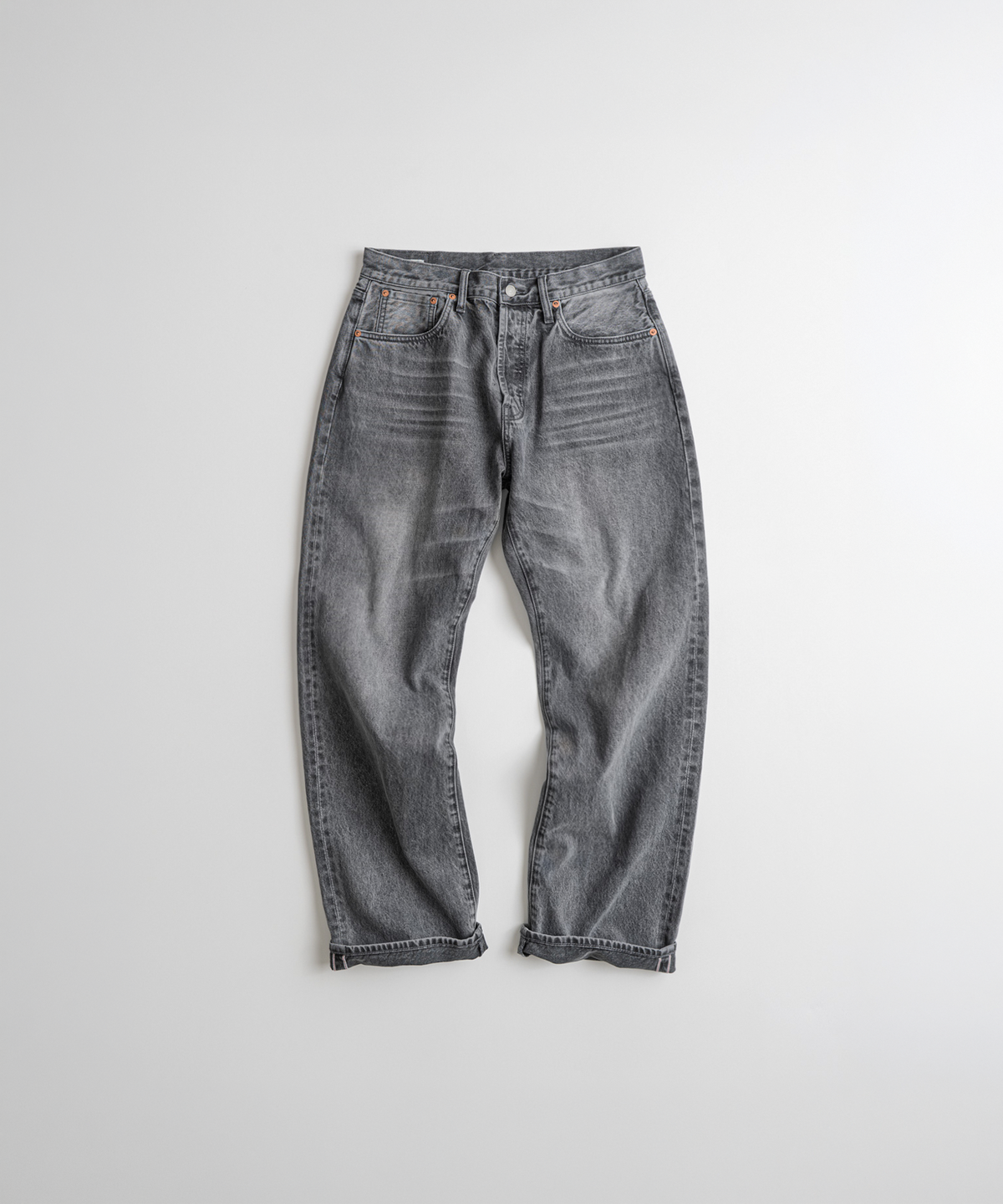 비헤비어(BEHEAVYER) 312R SELVEDGE DENIM PANTS washed black