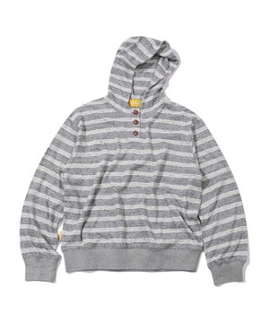 Cookie Stripe Hood T-shirt(GRAY)