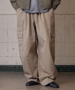 그로스 카고 팬츠 베이지