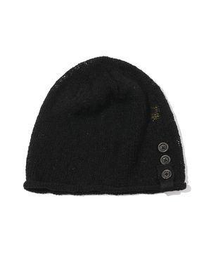 Button Turban Beanie(BLACK)