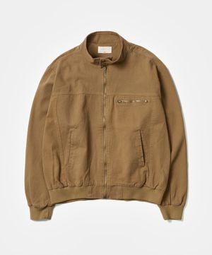 워시드 하이넥 워크 자켓 (다크베이지