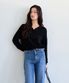 Soft Collared Knit Sweater (Black)