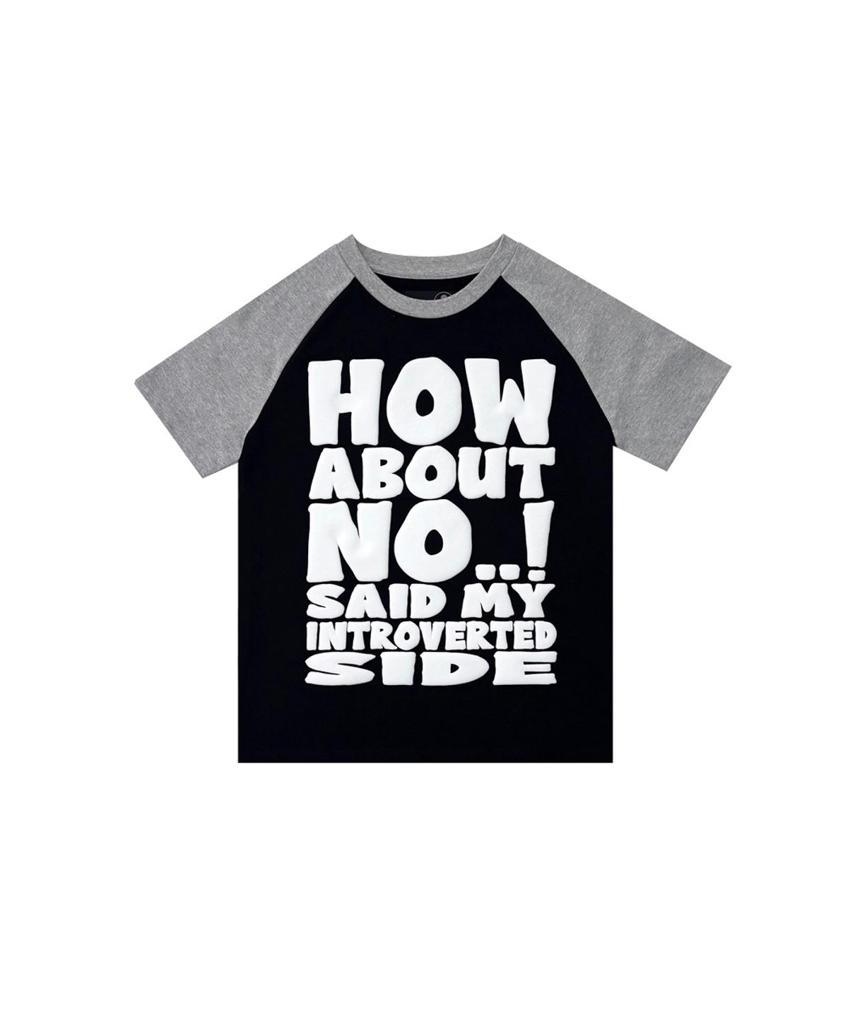 제노리포트(XENOREPORT) HOW ABOUT NO TEE (GREY/BLACK)