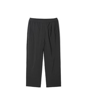 남성 풀밴딩 루즈 테이퍼드 팬츠 (BLACK) (HC5LP46)