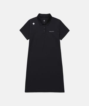 우먼스 터프 슬림 폴로 원피스 블랙 SR122UOP31