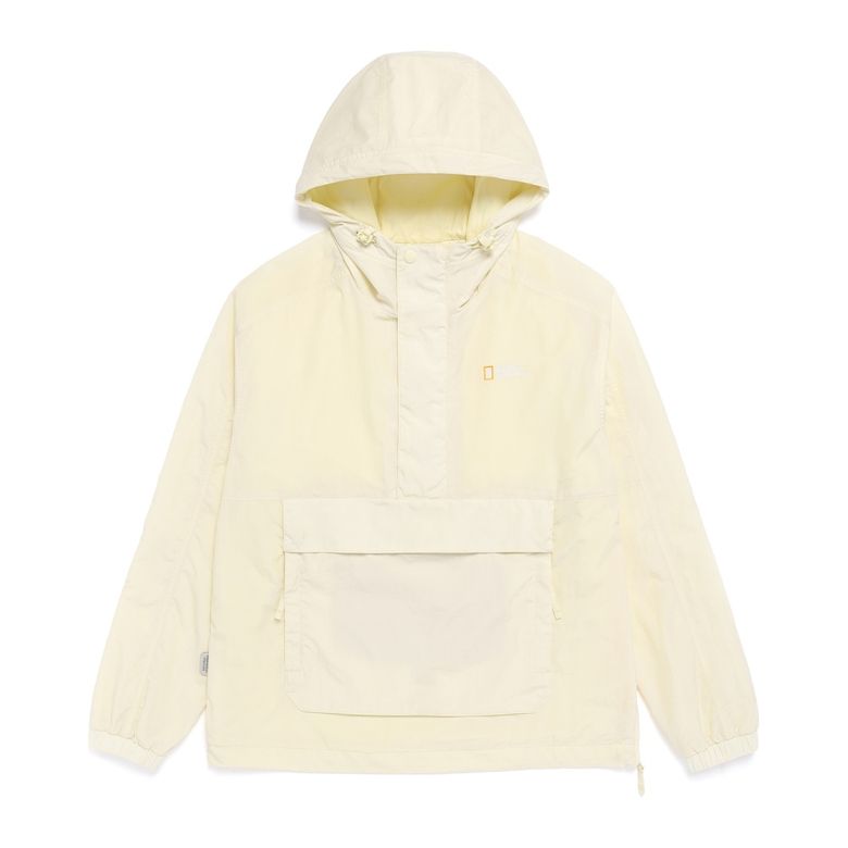 N261UJP062 오르카 타슬란 후드 아노락 점퍼 PALE YELLOW