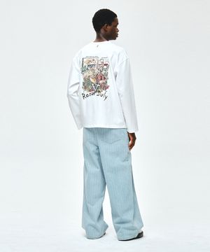 [컬렉션] 포쇼 아트워크 롱 슬리브 화이트 BI2TS213WH