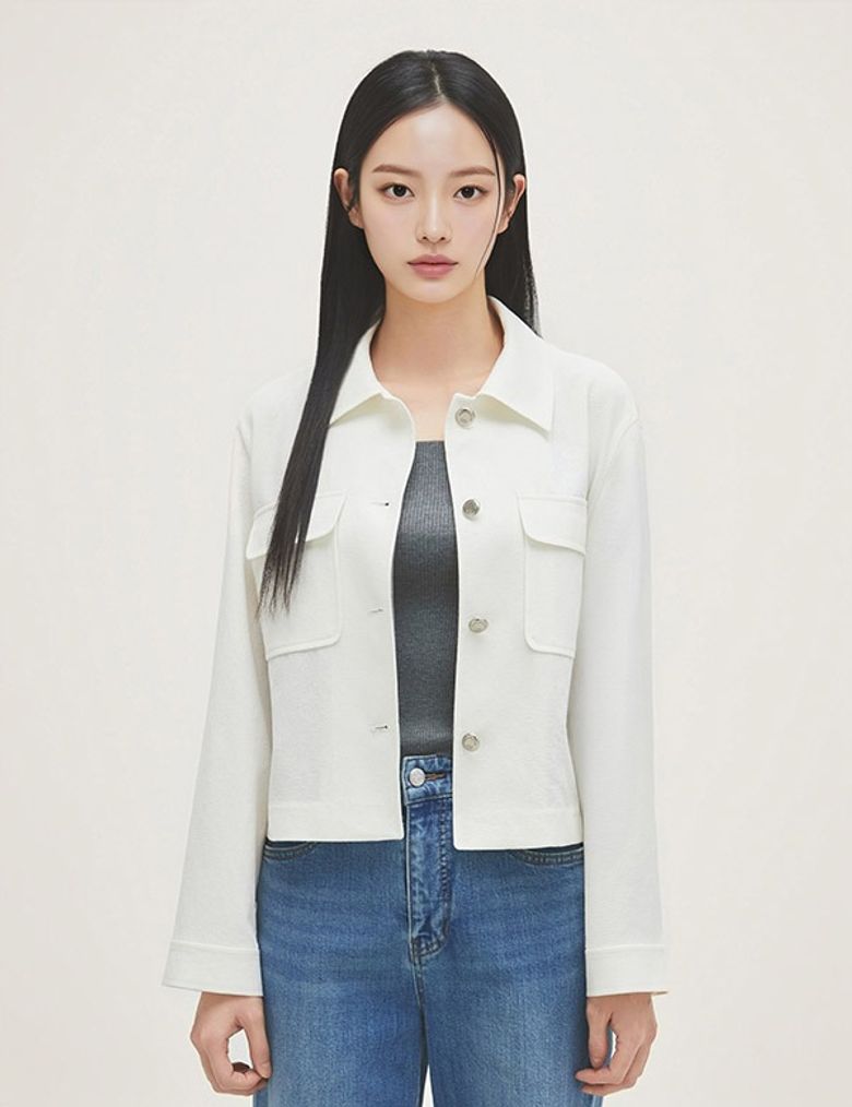 조직감 셔츠형 자켓 RMJKG24R13