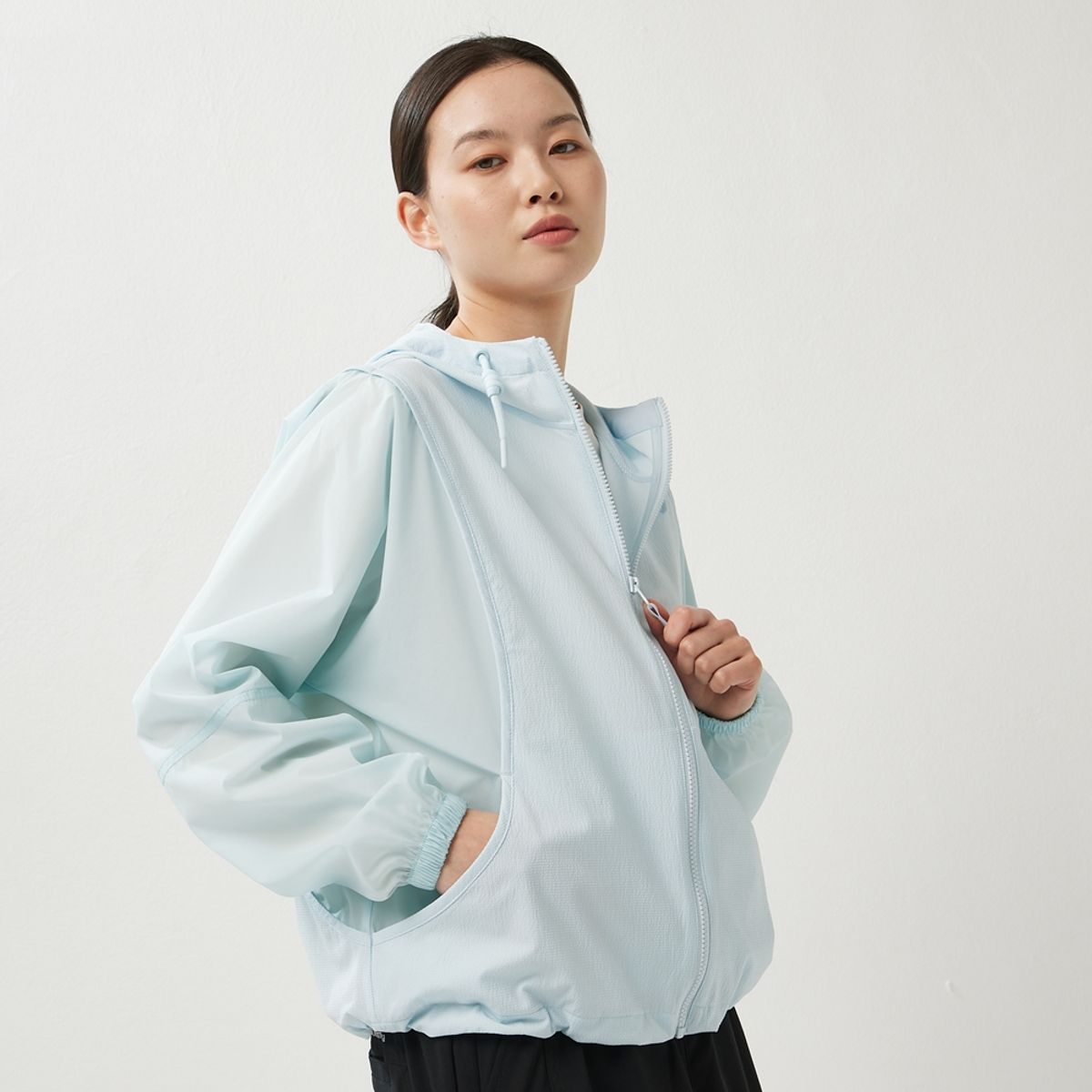 컬럼비아(COLUMBIA) 여성 크로스 포레스트 시어서커 자켓
