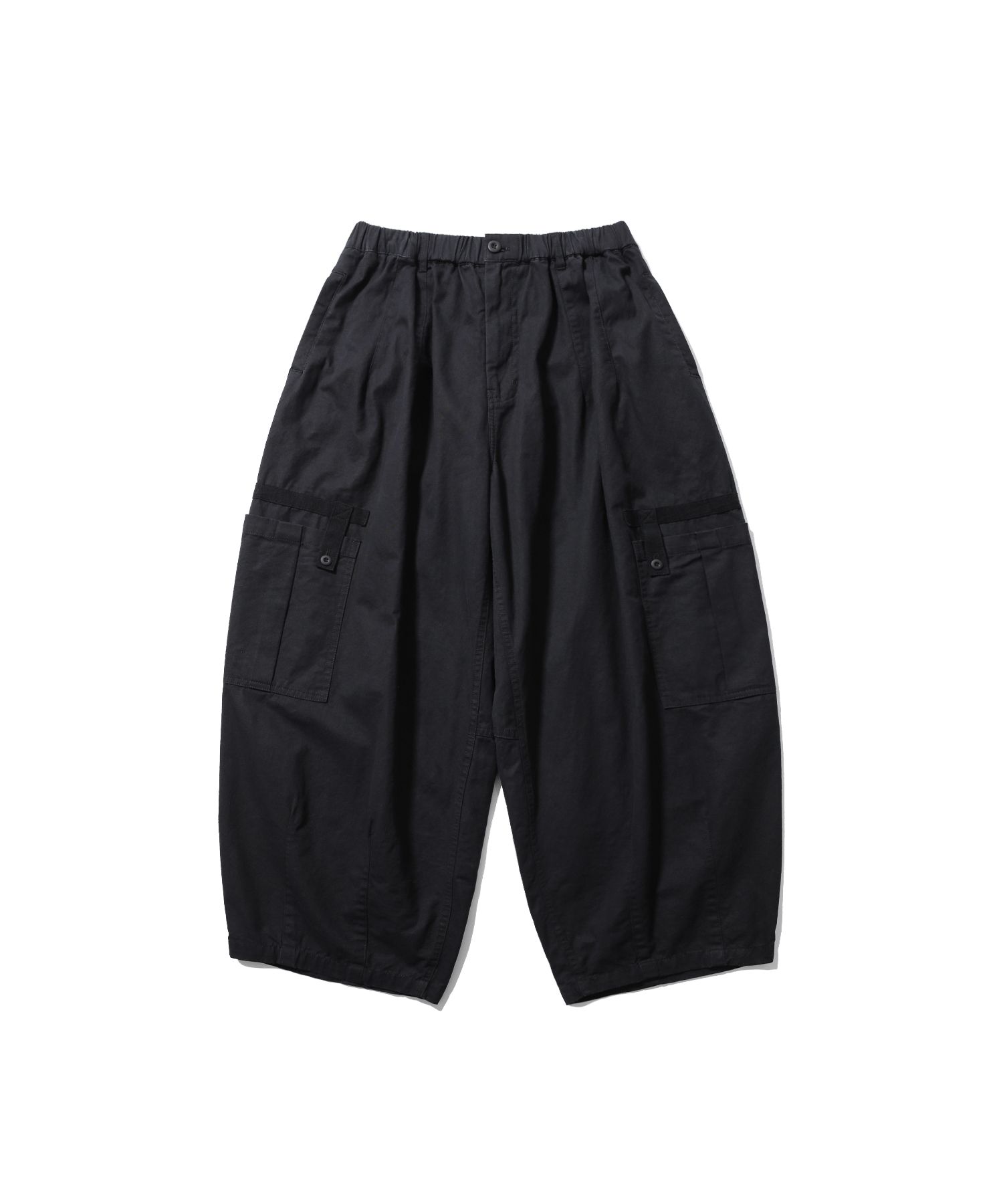 MUSINSA | ANGLAN Strap Cargo Balloon Pants - Black