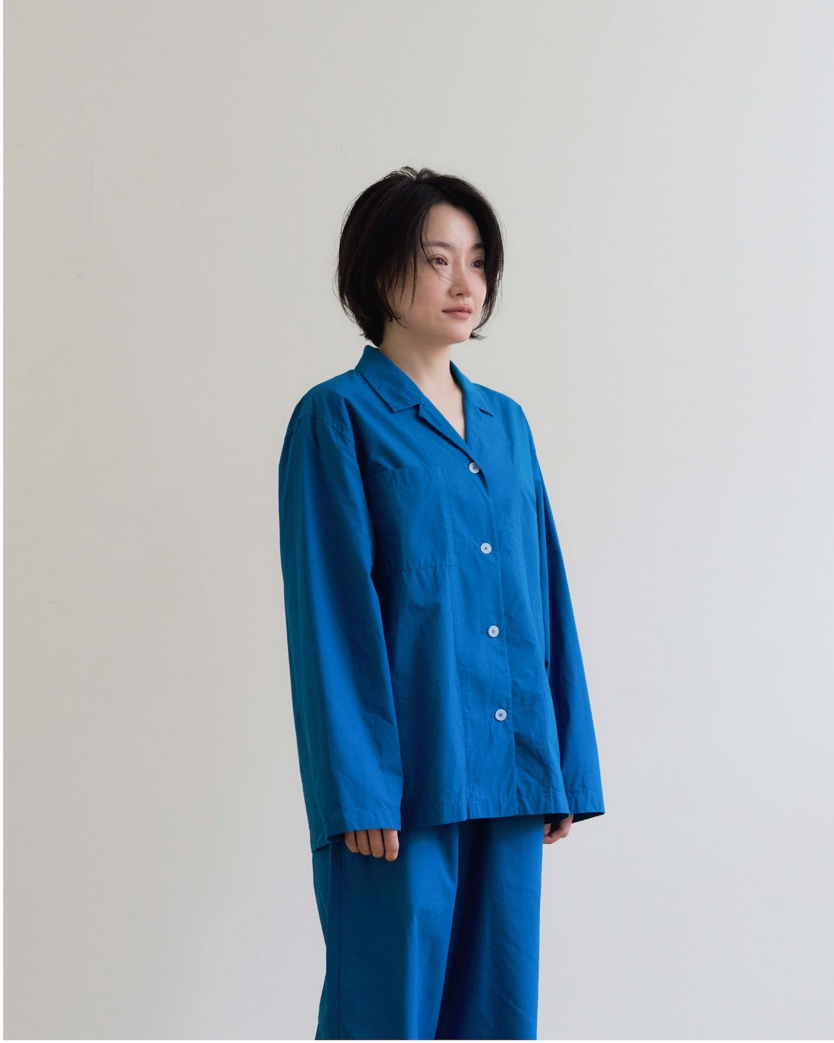 모잉모잉(MOIN MOIN) Long daily pajamas shirt, Night sea
