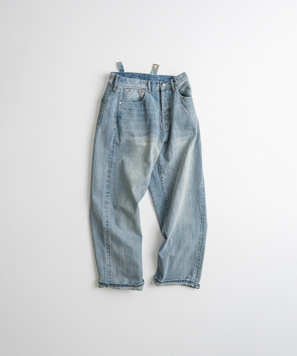 비헤비어(BEHEAVYER) 523L SELVEDGE DENIM PANTS bleached
