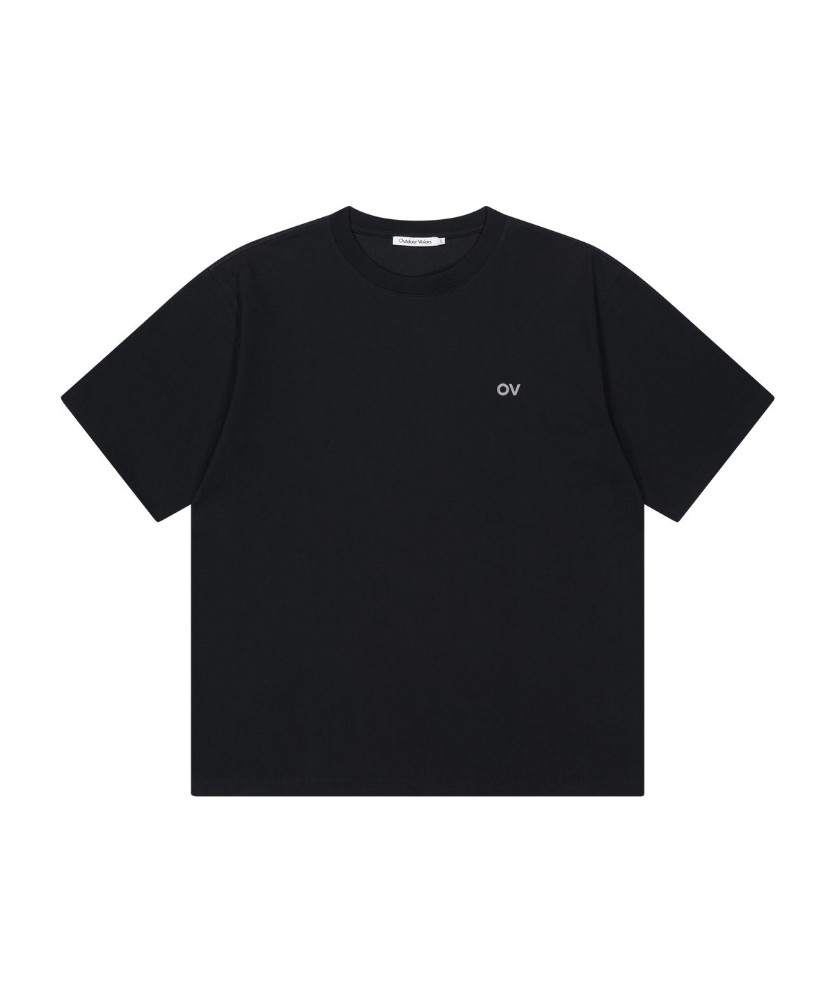 아웃도어 보이스(OUTDOOR VOICES) AirCorePro™ OV ALL ROUND LOGO TEE (BLACK)