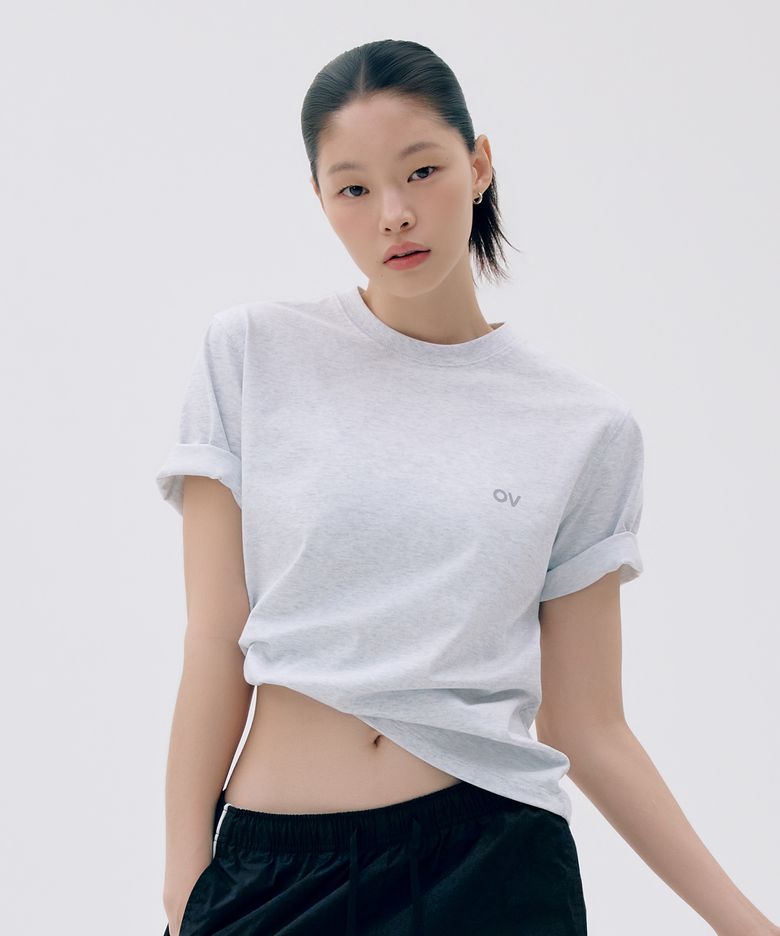 AirCorePro™ OV ALL ROUND LOGO TEE (LIGHT HEATHER GRAY)