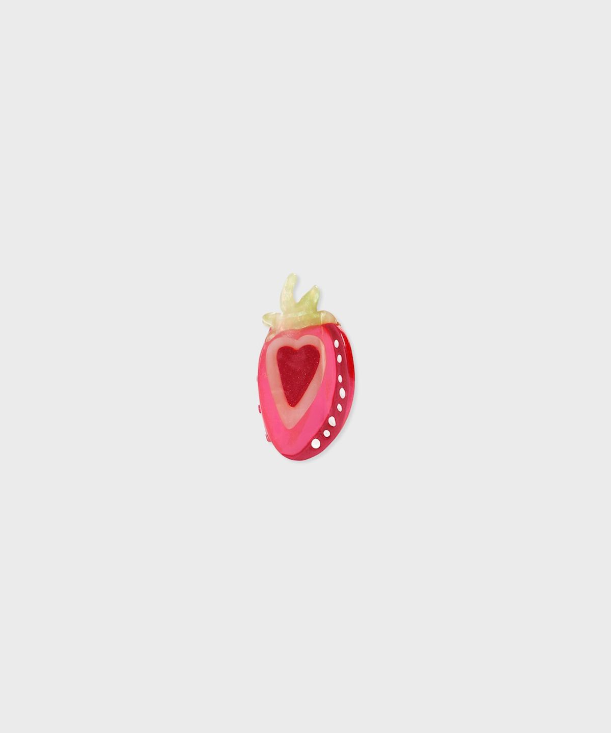 삭스어필(SOCKS APPEAL) NAT hair clip strawberry heart