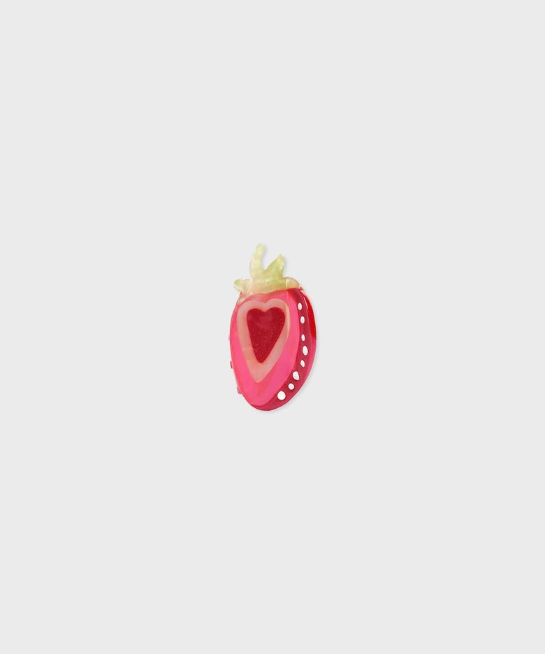 NAT hair clip strawberry heart