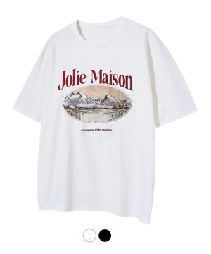 알프스 하우스 오버핏 반팔 티셔츠_2COLOR