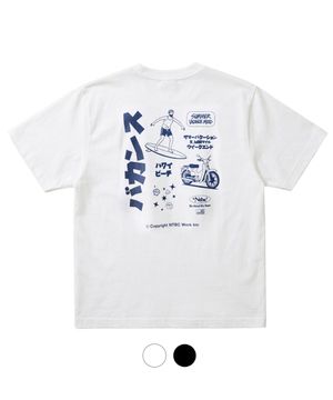 서프 앤 바이크 오버핏 반팔 티셔츠_2COLOR