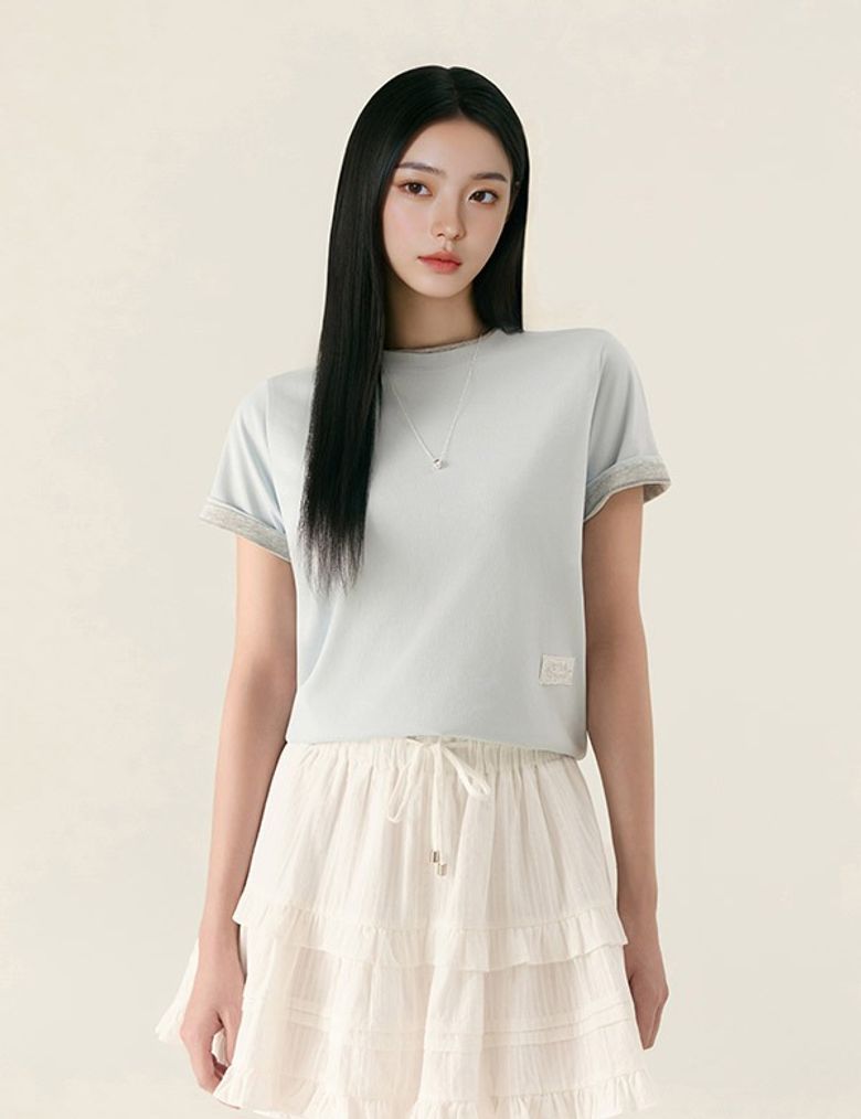 올데이티셔츠 슬림핏 티셔츠_RMHWG24R12