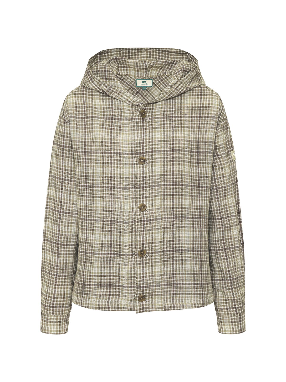 케이투(K2) FOR:REST 썸머 체크 셔켓 W_Beige BROWN