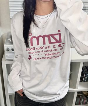 시그니처 로고 오버핏 롱슬리브