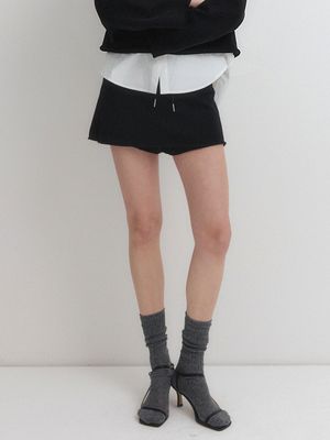 AVA SWEAT PANTSKIRT_BLACK