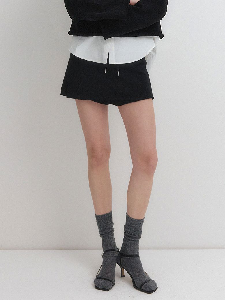 AVA SWEAT PANTSKIRT_BLACK