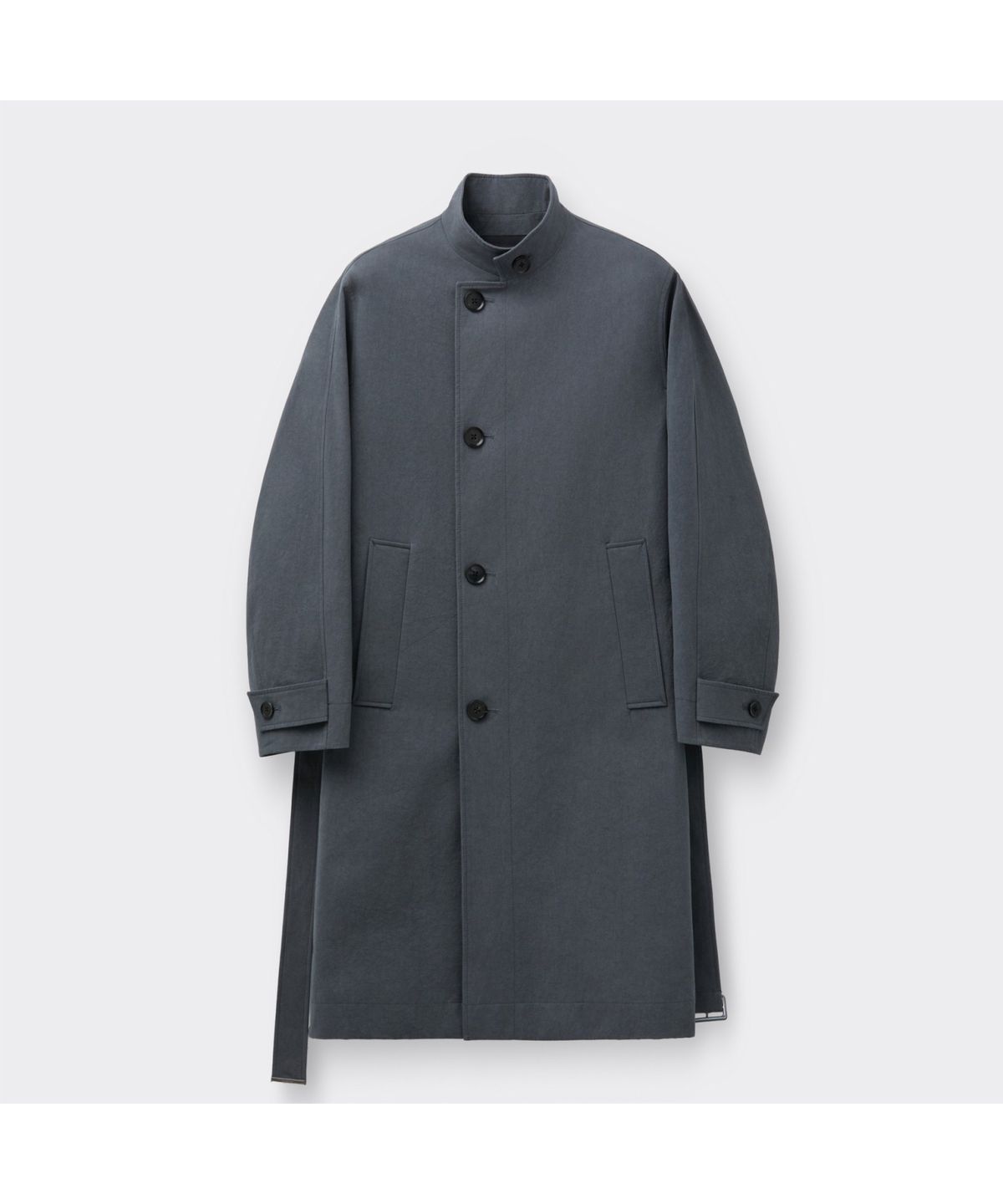 커스텀멜로우(CUSTOMELLOW) Grey Highneck Trench Coat CWCAS26111GYX