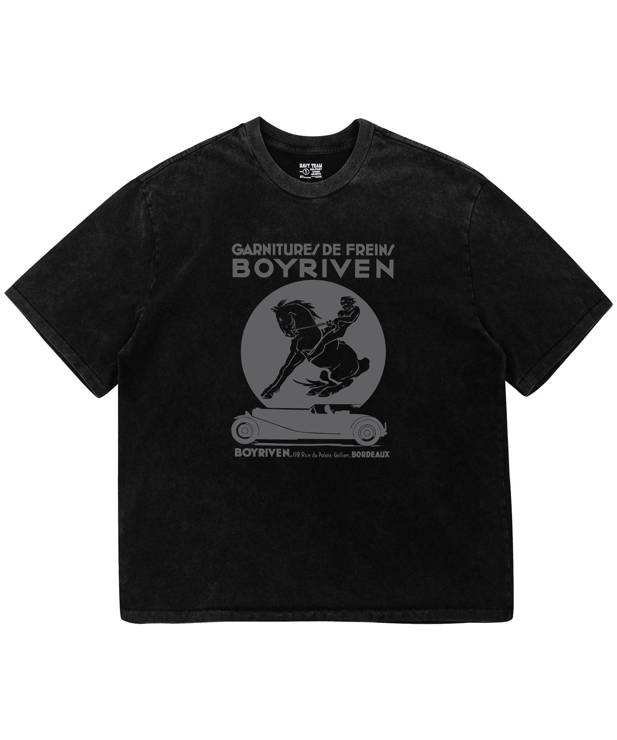 네이비팀(NAVYTEAM) BOYRIVEN 피그먼트 다잉 반팔 티셔츠