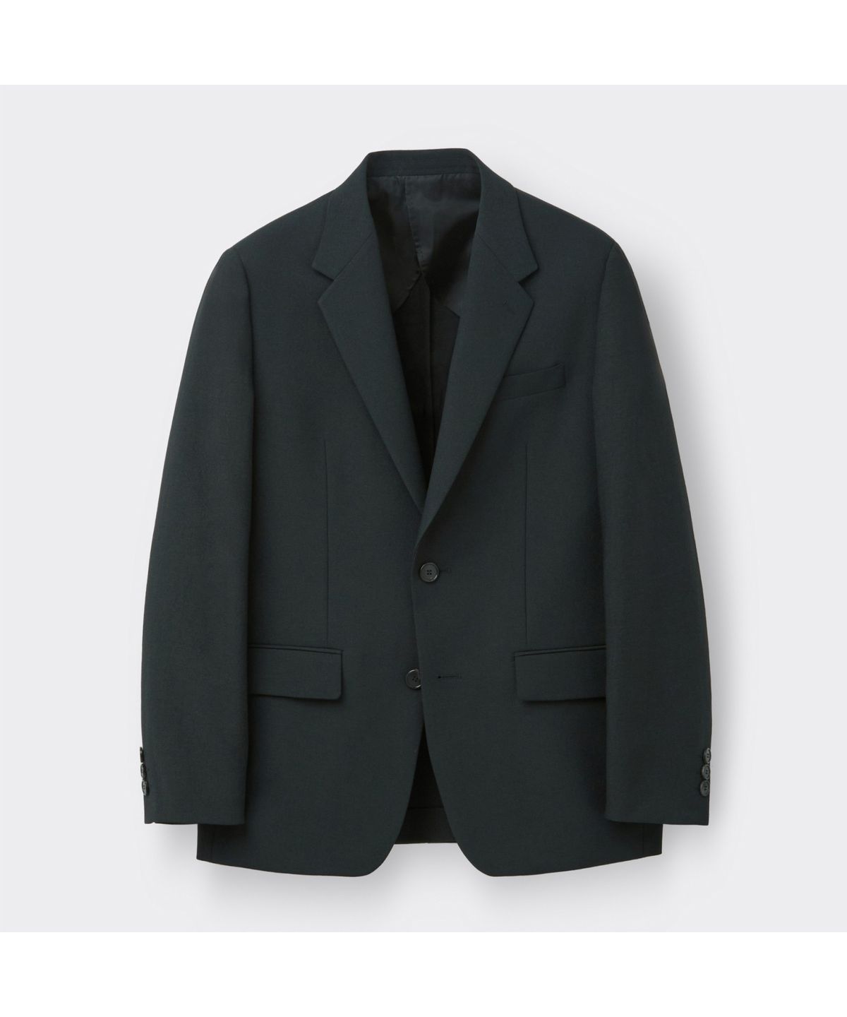 커스텀멜로우(CUSTOMELLOW) Black Regular Fit Textured Setup Jacket CWJAM26401BKX