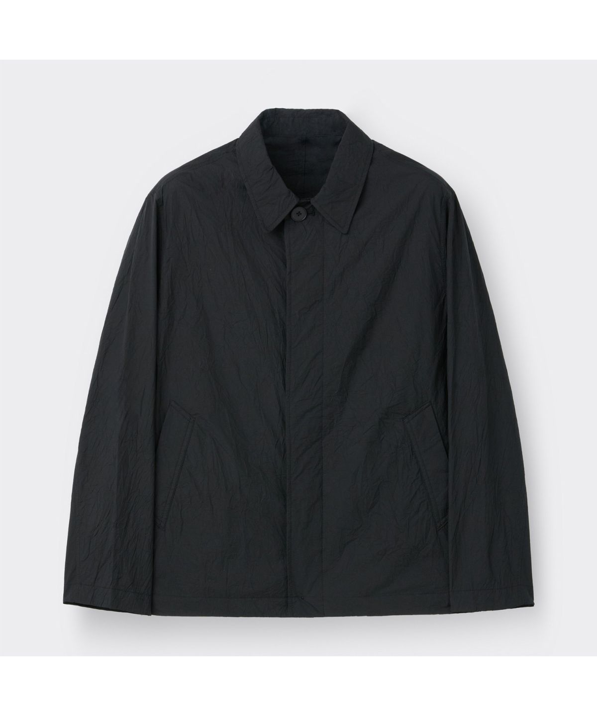 커스텀멜로우(CUSTOMELLOW) Black Creased Collar Jacket CWJAM26431BKX