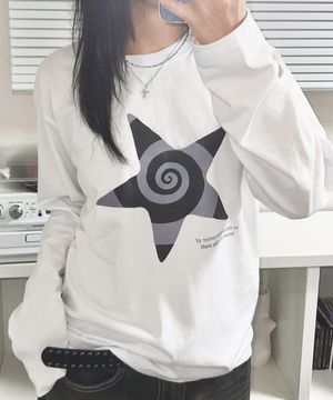 모노 스타 오버핏 롱슬리브