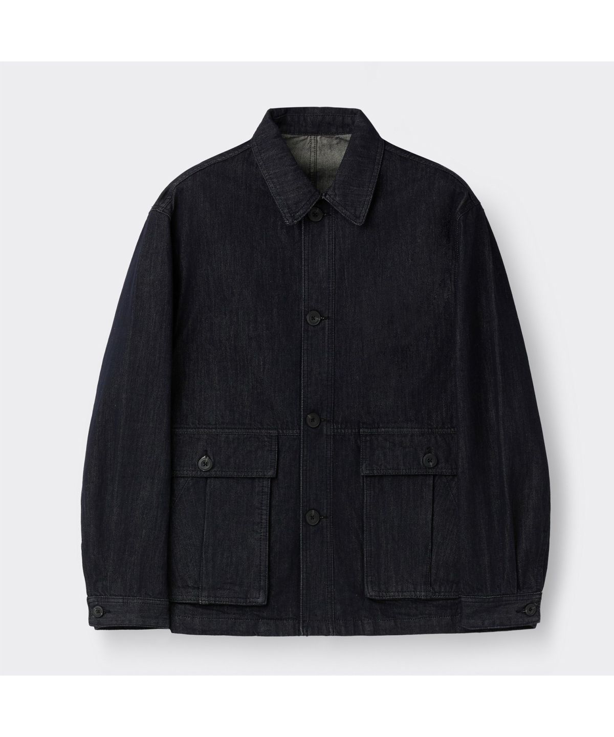 커스텀멜로우(CUSTOMELLOW) Blue Double Pocket Denim Jacket CWJAS26123BUX