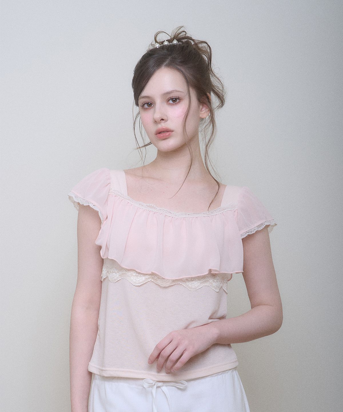 벨리아르(BELLIALEU) PRINCESS BLOUSE PINK