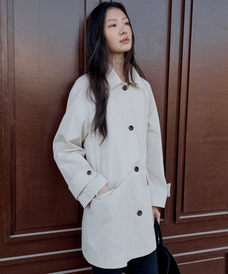 Mac Trench Mid Coat_IVORY