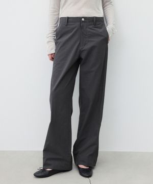 (우먼)페이퍼 유틸리티 팬츠 차콜