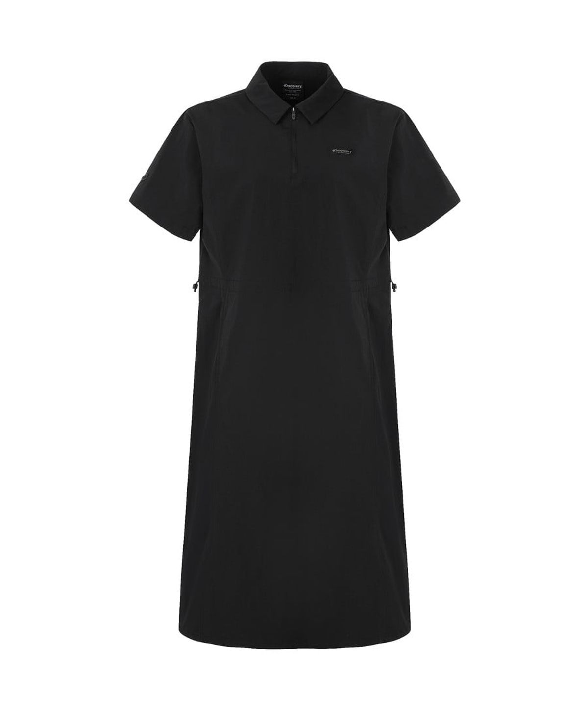디스커버리 익스페디션(DISCOVERY EXPEDITION) 여성 프레시벤트 카라형 우븐 원피스 (BLACK)