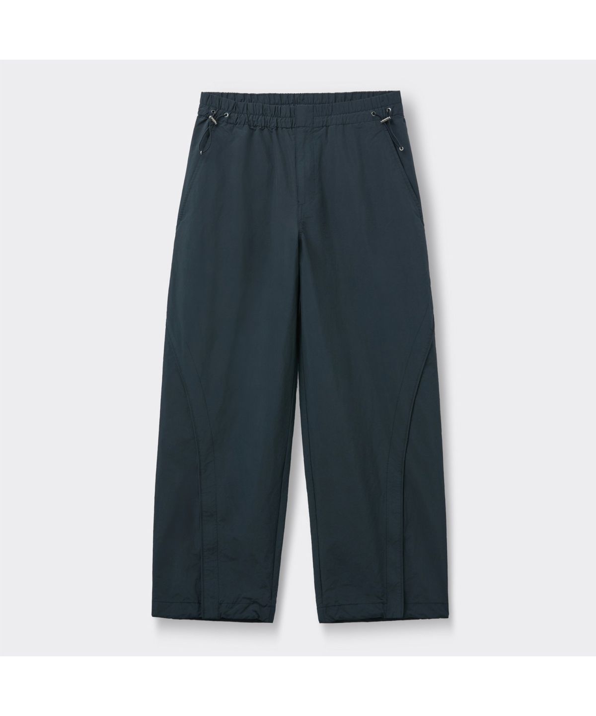 커스텀멜로우(CUSTOMELLOW) Grey Zip Curved Track Pants CWPAM26353GYD