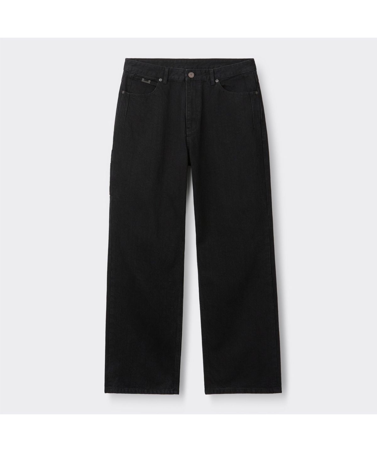 커스텀멜로우(CUSTOMELLOW) Black Carpenter Detail Wale Jeans CWPAM26381BKX