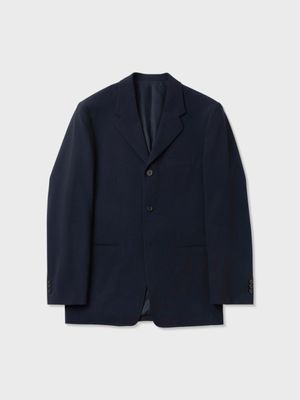 트로피컬 울 도비 테일러드 재킷 (NAVY)