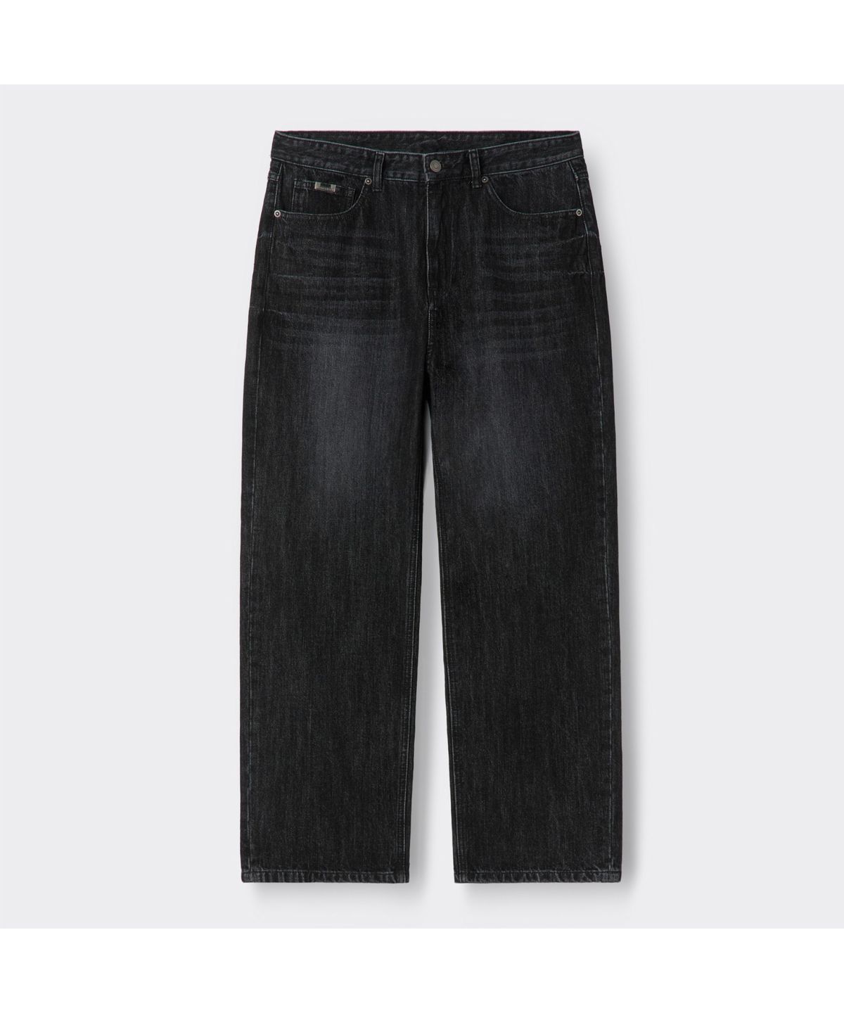 커스텀멜로우(CUSTOMELLOW) Black Straight Fit Jeans CWPAM26383BKX