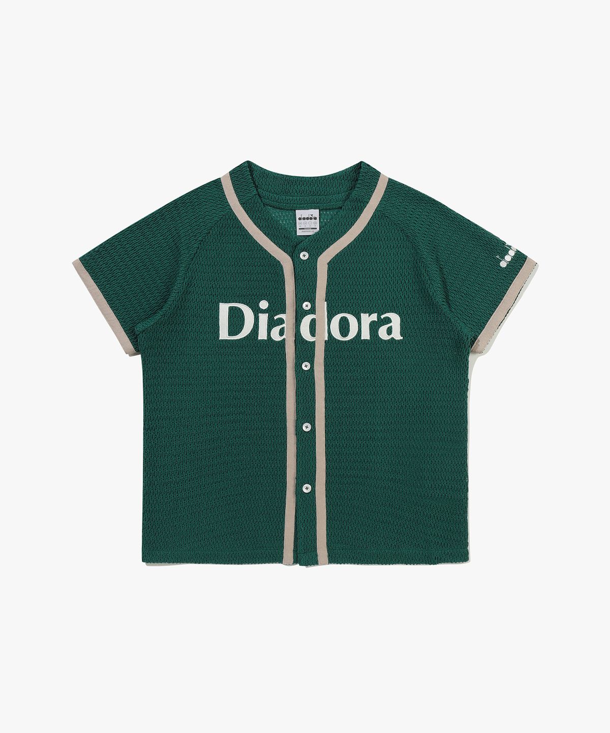 디아도라(diadora) 크로셰 야구 유니폼 가디건 GREEN