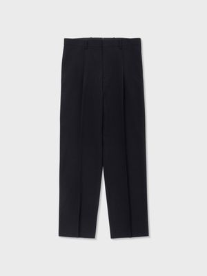 트로피컬 울 도비 테일러드 팬츠 (BLACK)