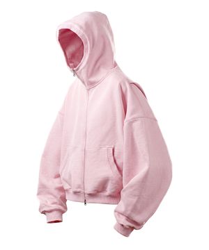 리파인드 휴즈 후드 집업 - 헤븐리핑크