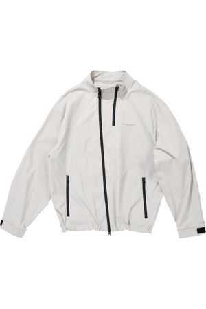 DIAGONAL ZIP WINDBREAKER (GREY)