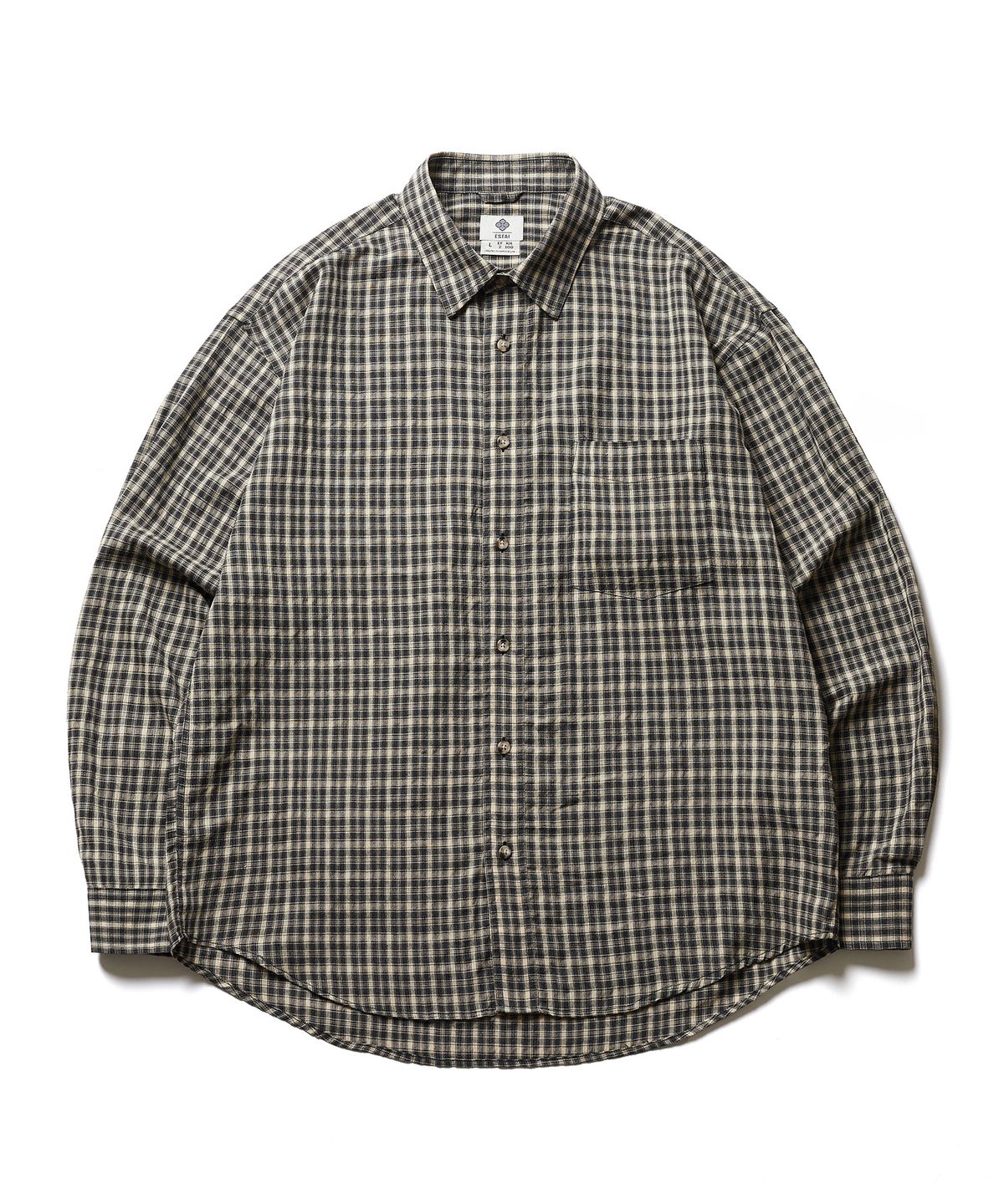 에스파이(ESFAI) VINTAGE L/S SHIRT (CHARCOAL)