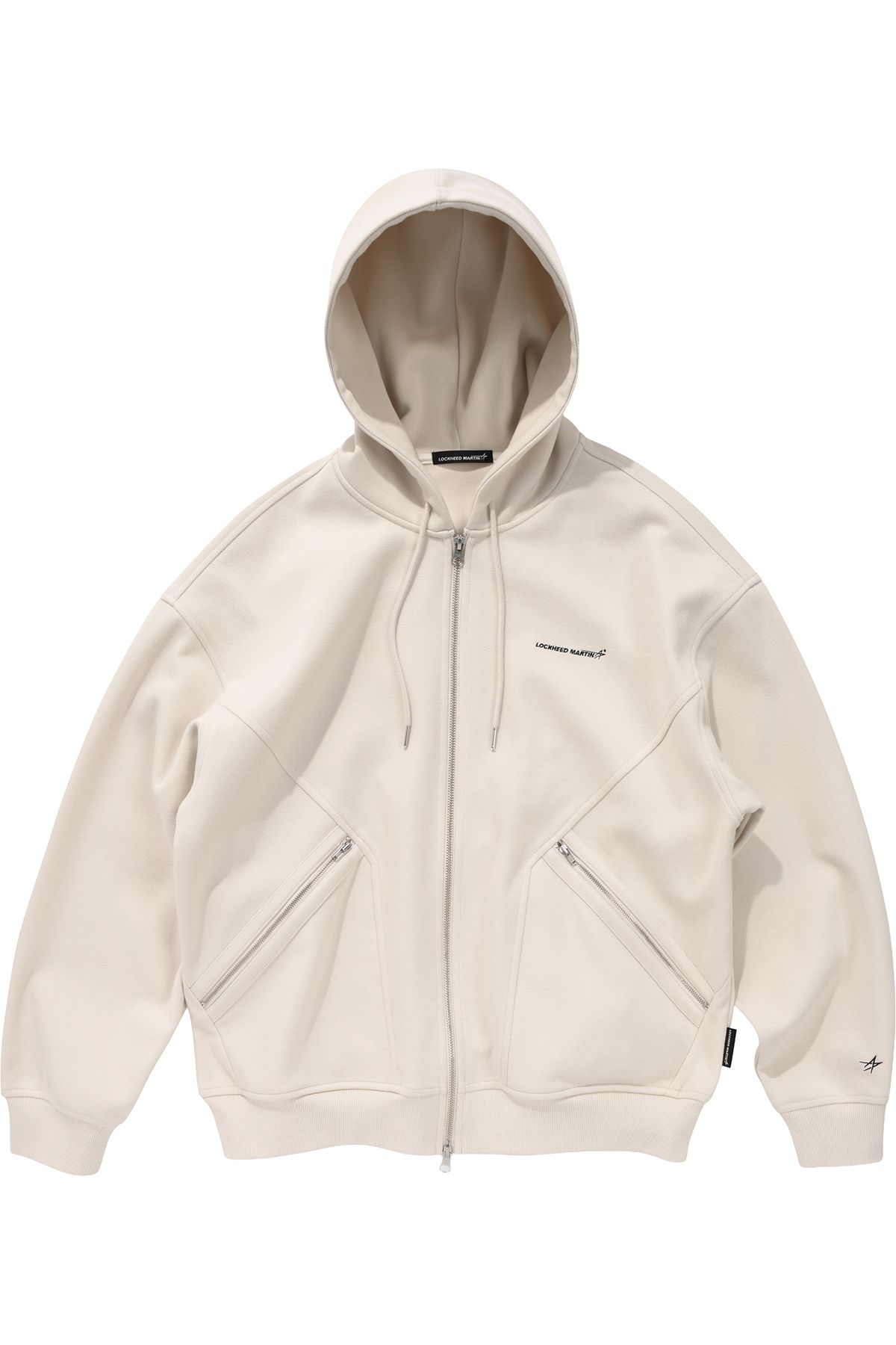 록히드마틴(LOCKHEED MARTIN) SLIT POCKET HOOD ZIP-UP (OATMEAL)